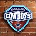 Dallas Cowboys Neon Shield Wall/Window Lamp