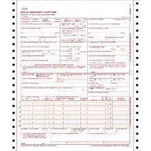 Adams Health Insurance Claim Forms, Continuous, 9.5 x 11 Inches, White, 2-Part, 100 Sets (CMS1500C)