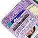 iPhone 6S Case, Style4U [Everlasting Shine] Zebra Design Premium PU Leather Stand Wallet Case with ID Credit Card / Cash Slots for Apple iPhone 6S / 6 + 1 Stylus and 1 Screen Protector [Purple Pink Zebra / Purple]