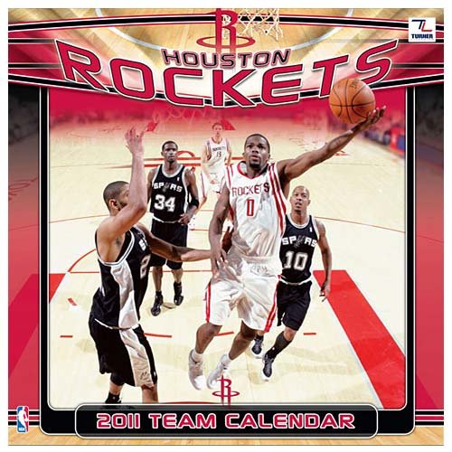 John F. Turner Houston Rockets 2011 Wall Calendar