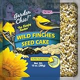 F.M. Brown's Garden Chic Wild Bird Mini Seed Cakes, 10-Ounce, Wild Finch with Peanuts