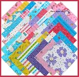 Moda 5 FUNNY BABIES Fabric Squares Charm Pack Quilt Kit