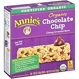 Annie's Organic Chewy Granola Bars,  Chocolate Chip, .98 oz, 6 Count, 4 Pack