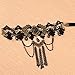 YAZILIND Chain Tassels Black Lace Handmade Arm Chain Upper Armband Bracelet for Women