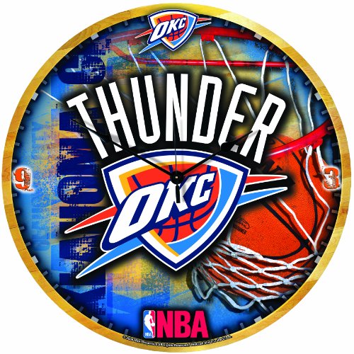 NBA Oklahoma City Thunder 18-Inch High Definition Clock