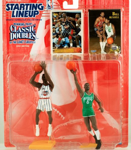 1997 NBA Starting Lineup Classic Doubles - Hakeem Olajuwon & Bill Russell