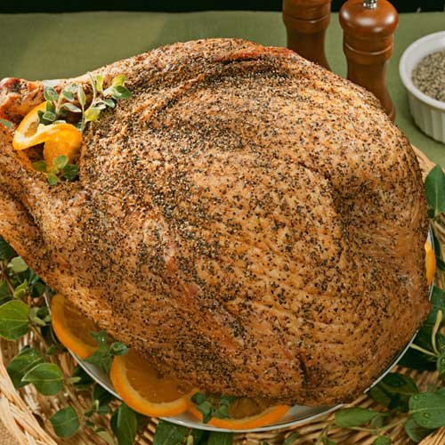 8 - 10 lbs. Pepper Coated Smoked Turkey by Burgers