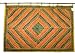 Orange Green India Moti Beaded Tapestry Sari Wall Hanging 60x40 Free Ship