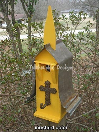 Rustic birdhouse, Reclaimed Wood Birdhouse, Primitive Birdhouse, Barnwood Birdhouse, Mission Style Birdhouse, Rusty Roof Birdhouse