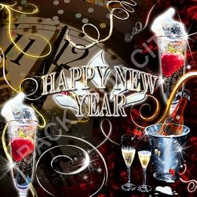 8'x8' Club New Years 2 Hip Hop Background Backdrop