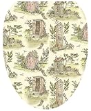 Toilet Tattoos TT-LS04-O Outhouse Toile Decorative Applique for Toilet Lid, Elongated