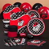 Georgia Bulldogs College Deluxe Party Pack for 16