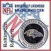 Baltimore Ravens NFL Football Helmet Challenge Coin Poker Card Guard with Air Tite Holder