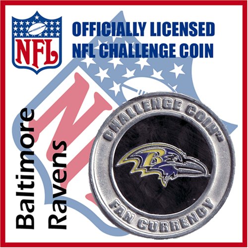 Baltimore Ravens NFL Football Helmet Challenge Coin Poker Card Guard