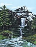 Royal & Langnickel PCS1 - Malen nach Zahlen Künstler Leinwand Serie - Wasserfall in den Bergen Large