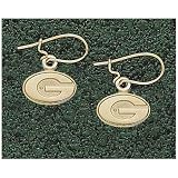 Logo Art Georgia Bulldogs 10K Gold Team Font 3/8 Dangle Earrings