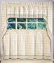 Adirondack Kitchen Curtain - 24'' tier pair - Beige/Taupe