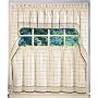 Adirondack Kitchen Curtain - 36'' tier pair - Ecru/Toast