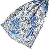 Silk Shawl Amate in White