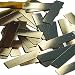 Gold Sequin Skinny Rectangle 1.5 inch Couture Metallic Loose Paillettes. Made in USA.