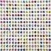 AllyDrew 4mm Crystal Diamond Sticker Adhesive Rhinestone, 846pcs (Multi-Color)