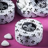100 Fleur de lis design mint tins