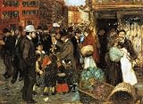 Hand Made Oil Reproduction - George Benjamin Luks - 24 x 18 inches - Hester Street