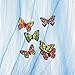 Docooler 20pcs 7cm 3D Artificial Butterfly Pin Clip Double Wing for Home Christmas Wedding Decoration, Colors Randomly Send