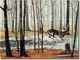 Robert Binks Icy Surprise Ceramic Tile Mural Backsplash