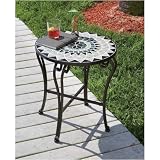 Alfresco Home 21-0501 Star Julip 20 Inch Round Side Table