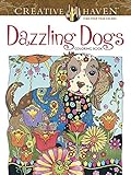 Creative Haven Dazzling Dogs Coloring Book (Adult Coloring)