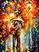 "KISS UNDER THE RAIN" - - Limited edition by Afremov. Author promotion - buy ONE giclee GET 1 FREE from Amazon collection. 20" x 24". Bigger sizes available by request