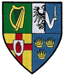 Ireland Provinces Flag Patch Irish Coat of Arms Embroidered Iron-On Shield Emblem Ulster Leinster Connacht Munster