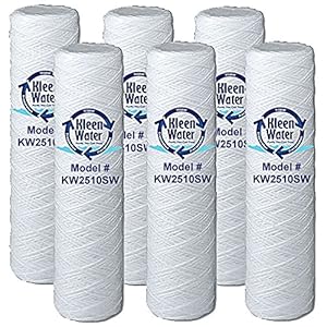 Amazon.com: String Wound Dirt Sediment Replacement Water Filter Cartridges by KleenWater, 2.5 X ...