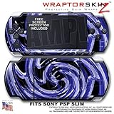 Alecias Swirl 02 Blue WraptorSkinz Skin and Screen Protector Kit fits Sony  ....