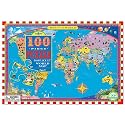 World Map 100 Piece Puzzle
