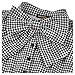 Miusol Women's Official Bow Neck Plaid Slim Half Sleeve Vintage Dress