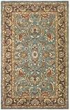 Safavieh Heritage Collection HG812B Handmade Blue and Brown Hand-Spun Wool Area Rug, 8-Feet 3-Inch by 11-Feet
