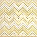 Ambesonne Yellow Chevron Fabric by The Yard, Hand Drawn Aztec Pattern Motif with Dashed Lines, Decorative Fabric for Upholstery and Home Accents, 1 Yard, Mustard White