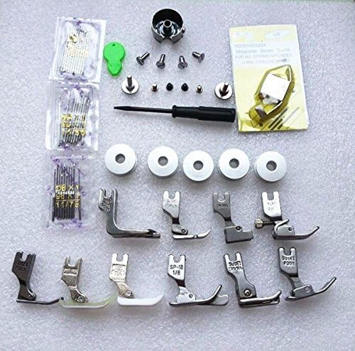 1set New Industrial Sewing Machine Presser Foot Needle Bobbin Screw