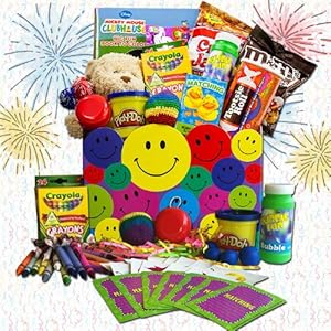 Creative Kids Activity and Snacks Gift Basket For Children