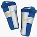 Nike Tiempo Team Shinpads / Shinguards (Size: Medium) (Colour: Blue / Yellow / Silver )