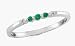 0.08 tcw Emerald and 0.03 tcw Diamond Yellow Gold Ring