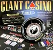 Giant Casino 7-in-1 Set w/16" Roulette Wheel, 6 Layouts for Texas Hold'em, Blackjack, Roulette, Pai Gow Poker, Baccarat, Craps, 100 Chips, & Accessories