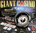 Excalibur Giant Casino 7-in-1 Set with 16-Inch Roulette Wheel, 6 Layouts for Texas Hold'em, Blackjack, Roulette, Pai Gow Poker, Baccarat, Craps, 100 Chips & Accessories