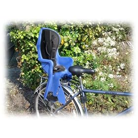Blue Rear Mounted Bicycle Child Carrier Seat