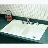 Briggs 3468-131 Seabrook Porcelain Enameled Steel Double Bowl Sink