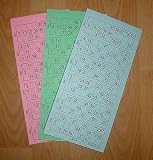 Bingoticket-Block 600 Tickets System 15 aus 90