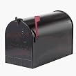 Solar ST200B00 Group Jumbo Steel Rural Mailbox, Black