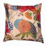 Lovely Home Decor Art Rajrang Block Print Hand Work Yellow Color Cotton Cushion Cover/ Throw Pillow Cover Comforter Sets India (Size 16x16) (5 Pcs)
